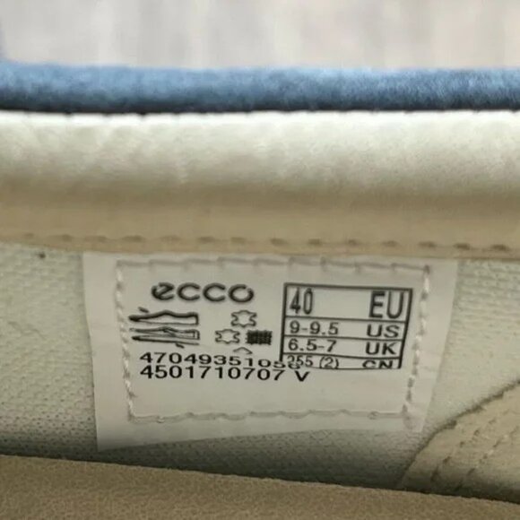 ECCO Womens Soft Classic Marine Nubuck Slip On Sneakers - EU 40 / US 9-9.5 - Picture 3 of 10